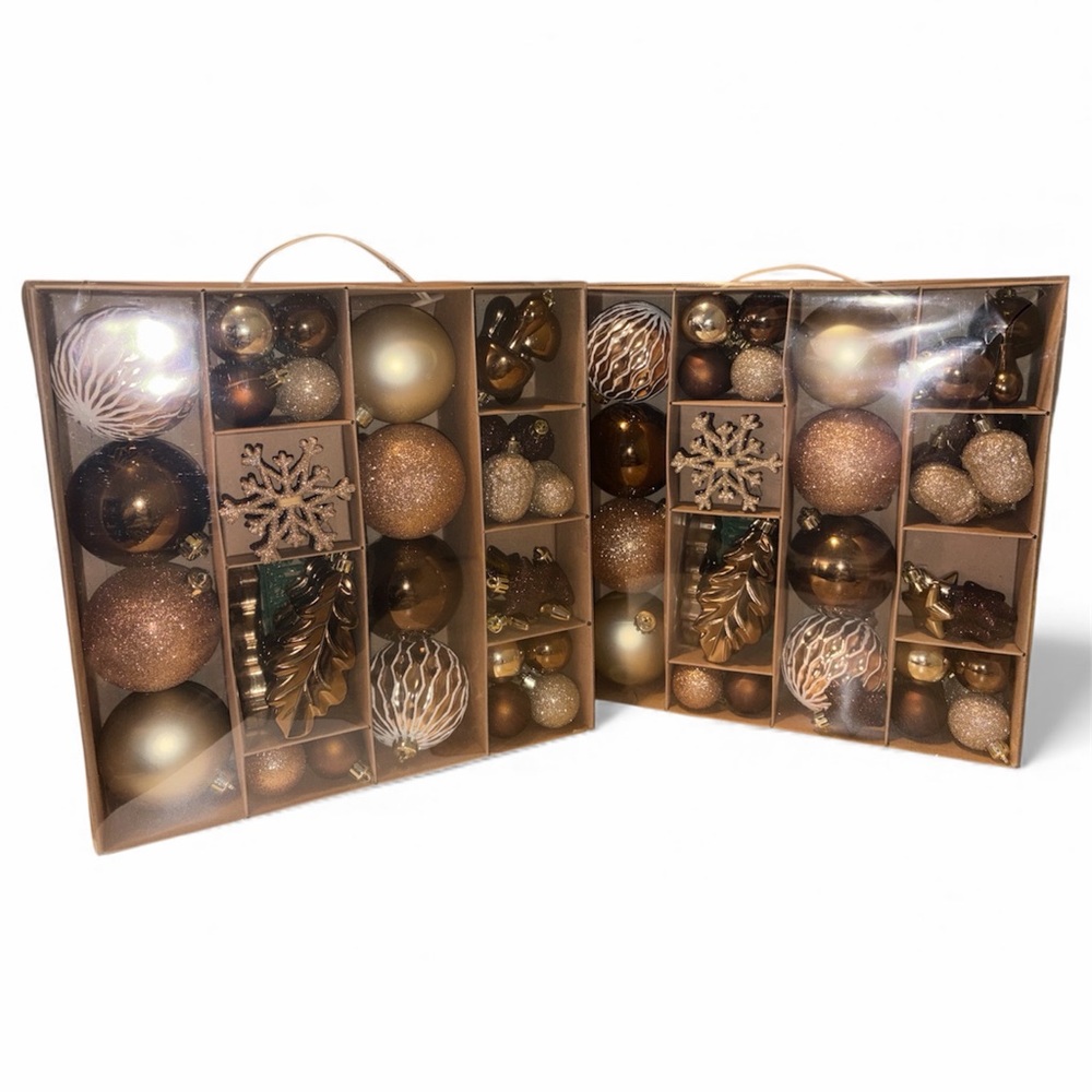 Luxurious Bronze and Gold Ornament Collection